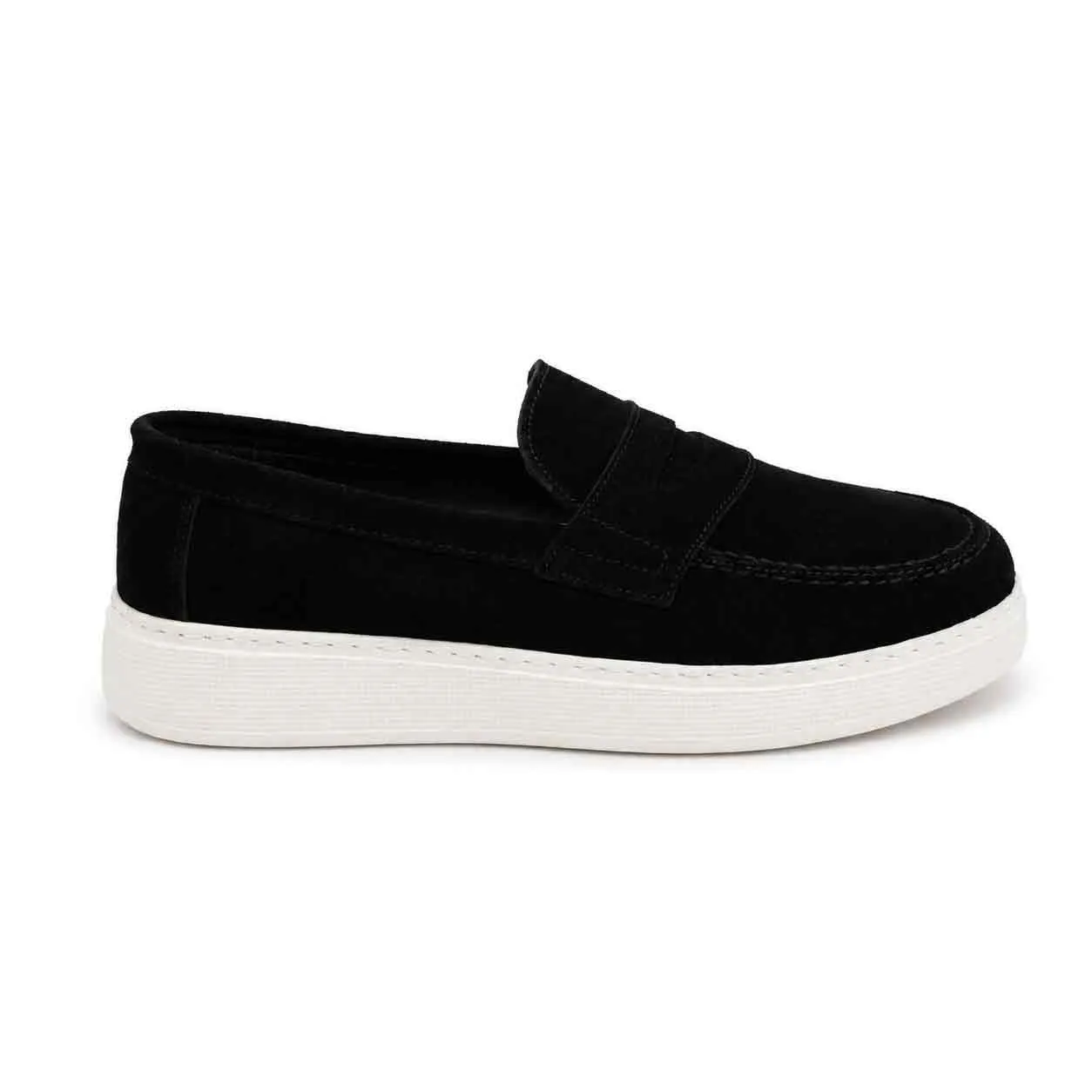 Moccasin pour homme 270 noir daim   miniature